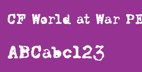 CF World at War PERSO