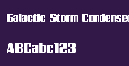 Galactic Storm Condensed