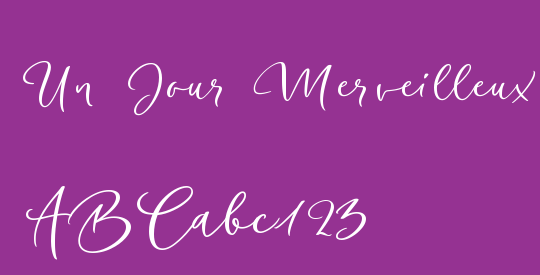 Un Jour Merveilleux Demo