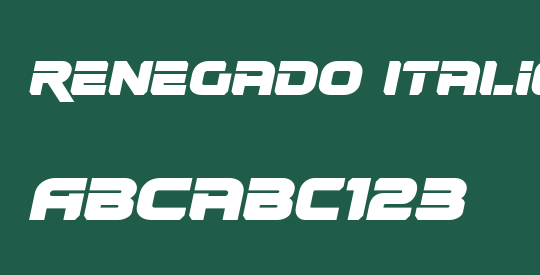 Renegado Italic