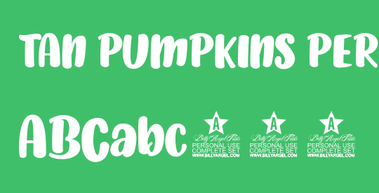 TAN PUMPKINS PERSONAL USE