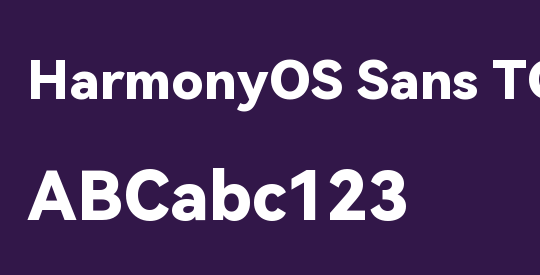 HarmonyOS Sans TC Black