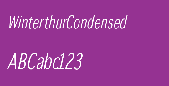 WinterthurCondensed