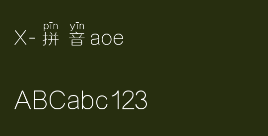 X-拼音aoe