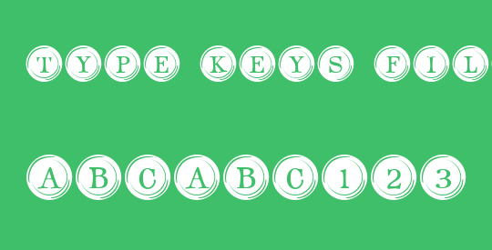 Type Keys Filled