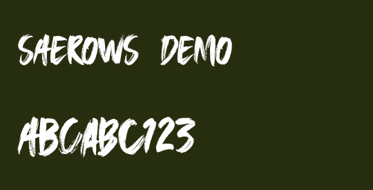 SAEROWS  DEMO