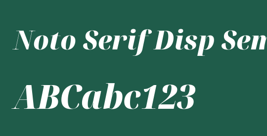 Noto Serif Disp SemCond Blk