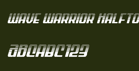 Wave Warrior Halftone Italic