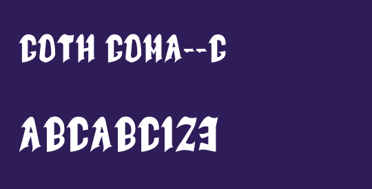 Goth Goma__G