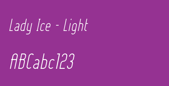 Lady Ice - Light