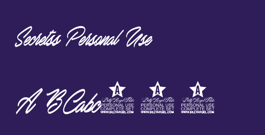Secretss Personal Use