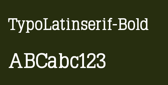 TypoLatinserif-Bold