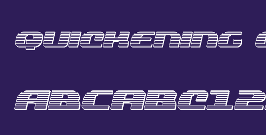 Quickening Chrome Italic