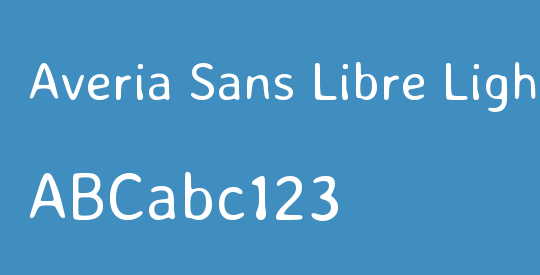 Averia Sans Libre Light