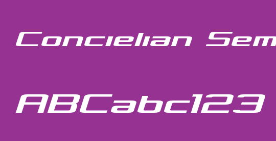 Concielian Semi-Italic