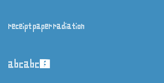 Receipt Paper Radiation