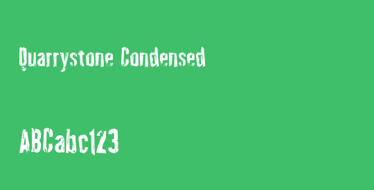 Quarrystone Condensed