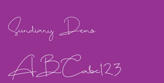 Sundiary Demo