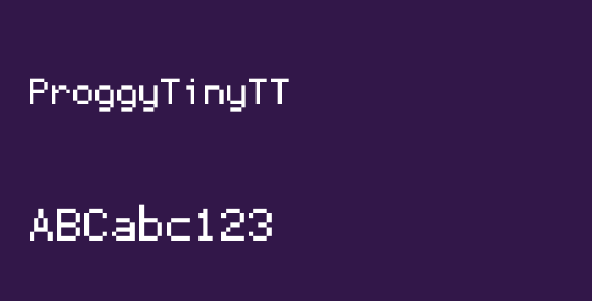 ProggyTinyTT
