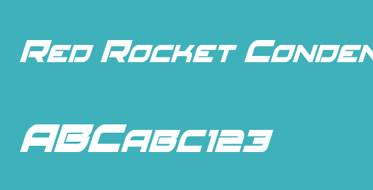 Red Rocket Condensed Italic