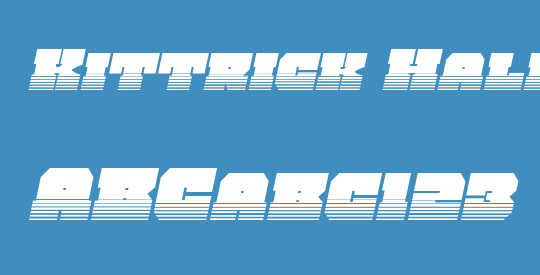Kittrick Halftone Italic