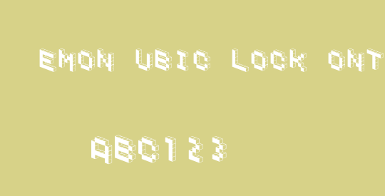 DemonCubicBlockFont Black