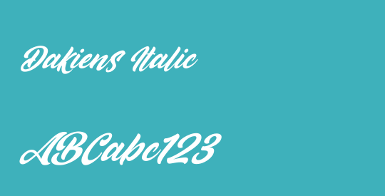 Dakiens Italic
