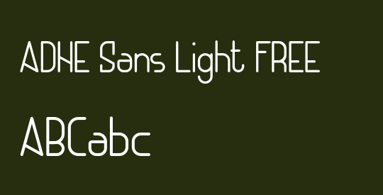 ADHE Sans Light FREE