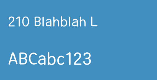 210 Blahblah L