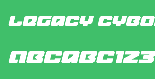 Legacy Cyborg Expanded Italic