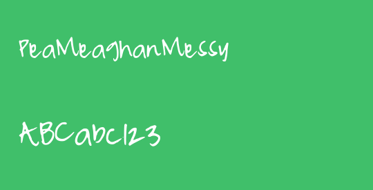 PeaMeaghanMessy