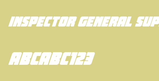 Inspector General Super-Italic
