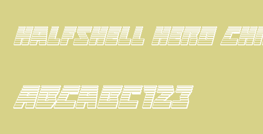 Halfshell Hero Chrome Italic