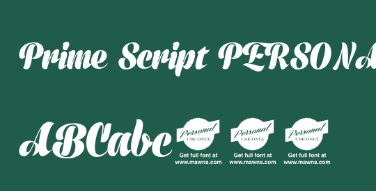 Prime Script PERSONAL USE ONLY