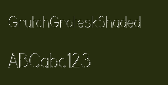 GrutchGroteskShaded