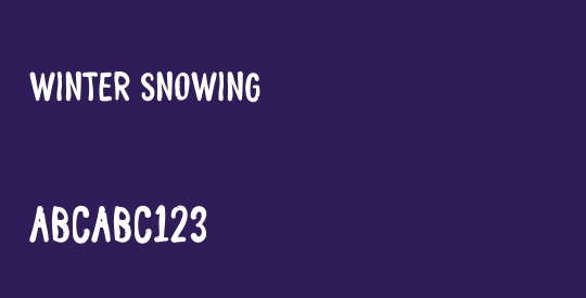 Winter Snowing