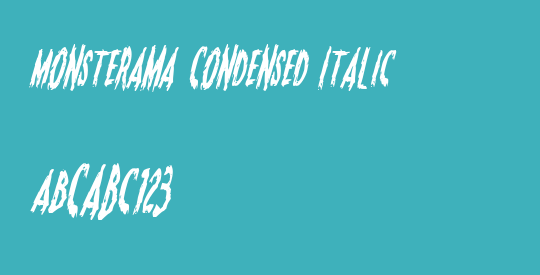 Monsterama Condensed Italic