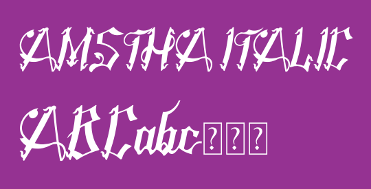 AMSTHA ITALIC