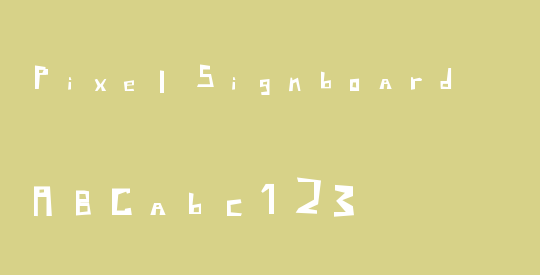 Pixel Signboard