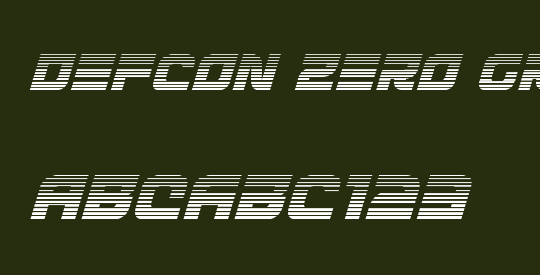 Defcon Zero Gradient Italic