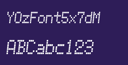 YOzFont5x7dM