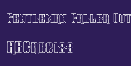 Gentleman Caller Outline