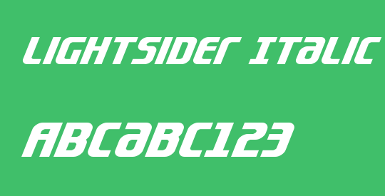 Lightsider Italic
