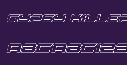 Gypsy Killer 3D Italic