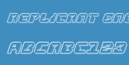 Replicant Engraved Italic