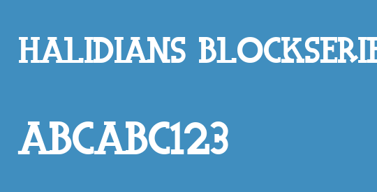 Halidians Blockserif