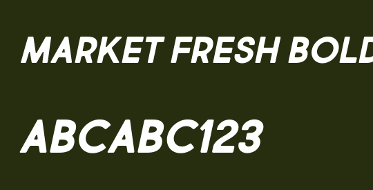 Market Fresh Bold All Caps Ital