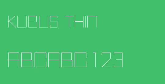 Kubus Thin