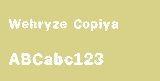 Wehryze Copiya