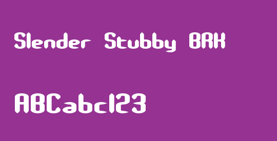 Slender Stubby BRK